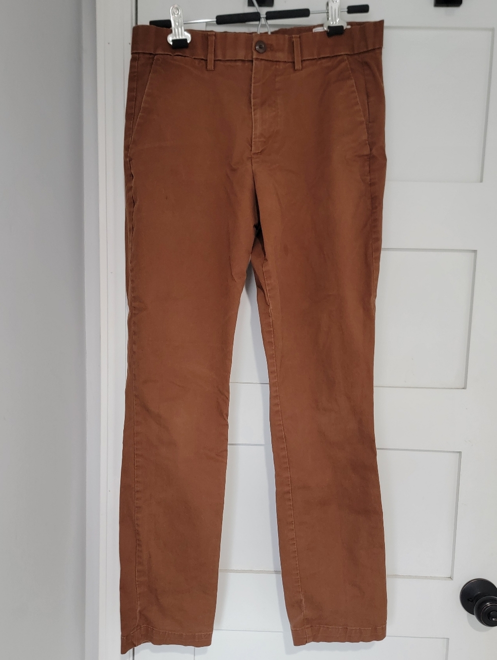 GAP Slim Fit Cognac Brown Chinos, Size 31 X 32